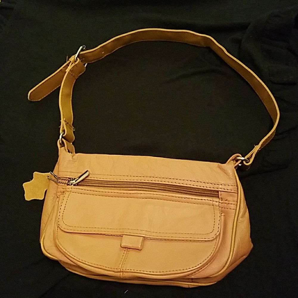 Genuine Leather Tan Purse - Picture 2 of 6